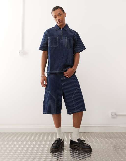 Asos Reclaimed Vintage Denim Pinstripe Co-ord