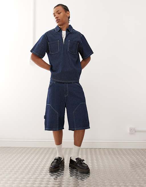 asos Reclaimed Vintage denim pinstripe co-ord