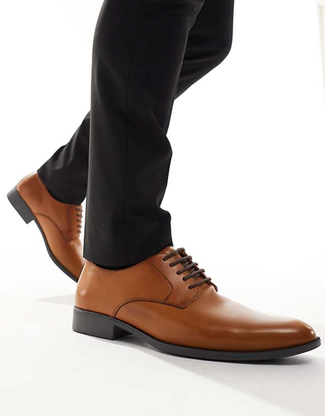 asos River Island formal derby shoes in brown