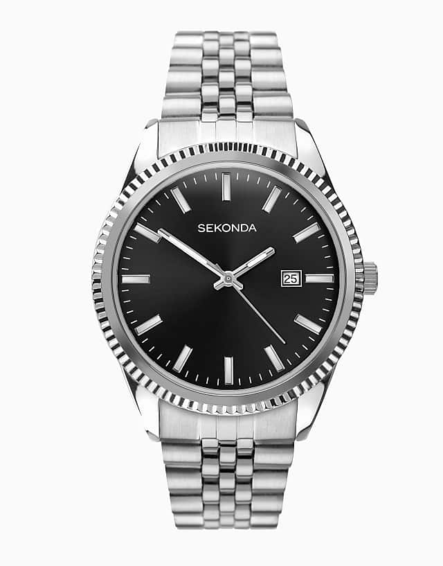 Asos Sekonda Mens Analogue Watch In Black