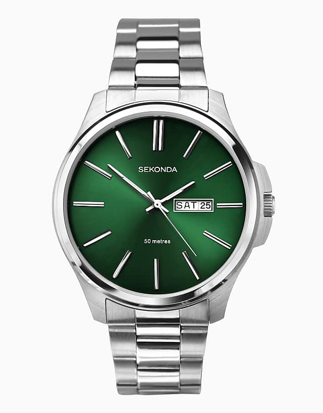 asos Sekonda Mens analogue watch in green