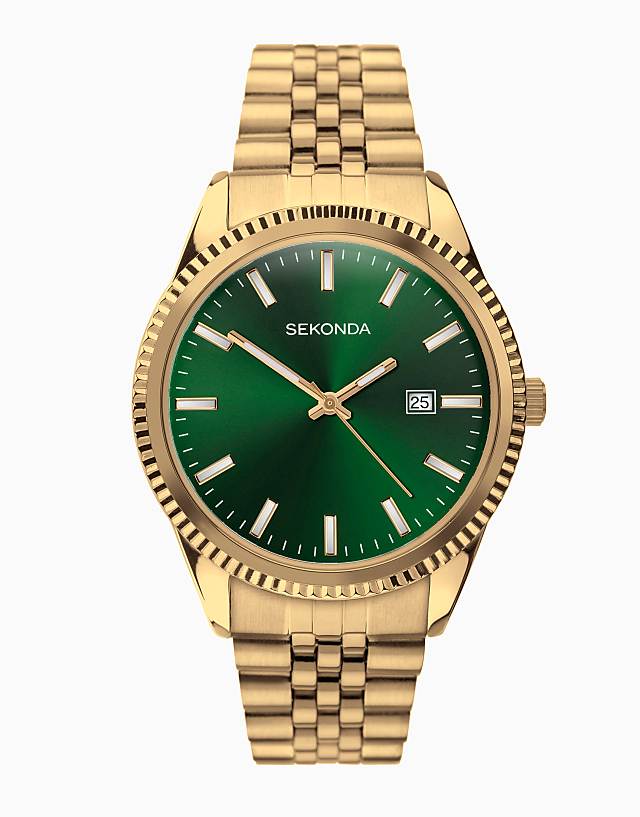 asos Sekonda Mens analogue watch in green