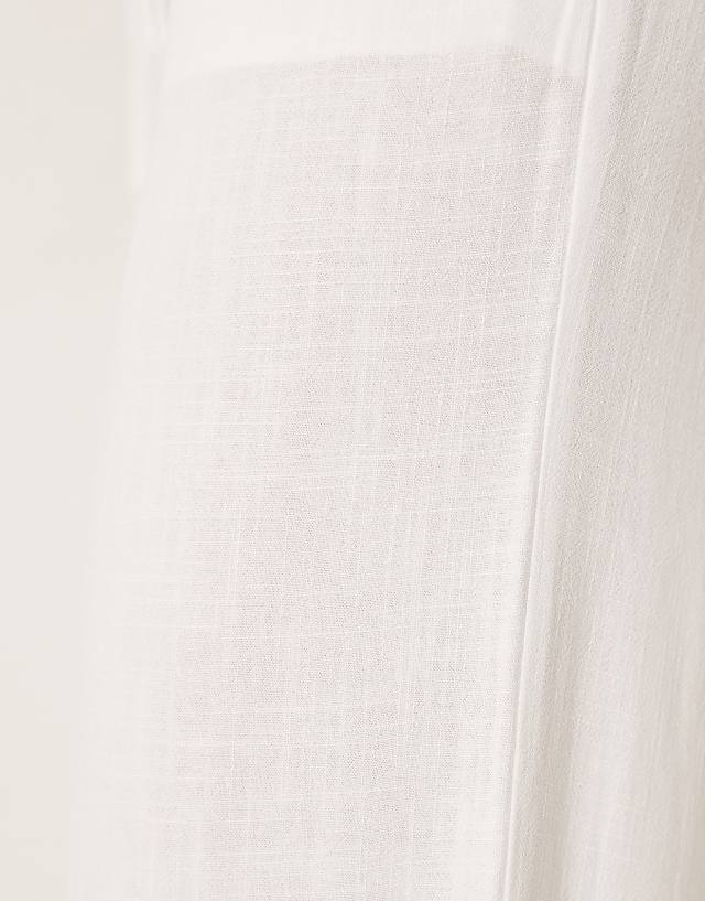 Asos Selected Femme Linen Trouser In White