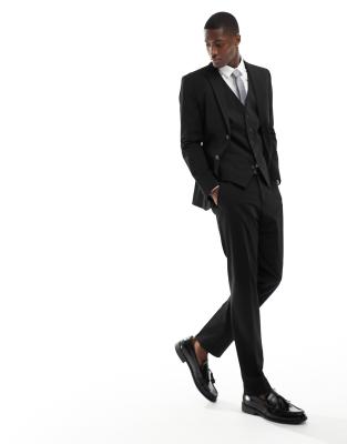Asos Selected Homme Slim Fit Suit In Black