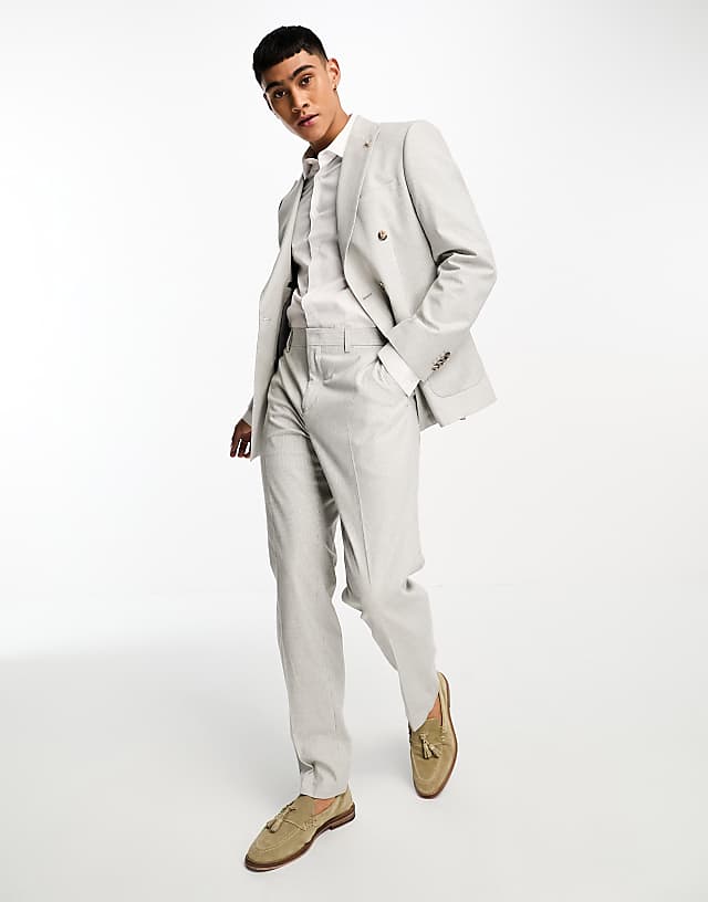 Asos Shelby And Sons Kenmal Suit Jacket In Stone