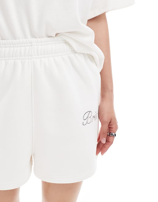Asos Six Stories Bride Shorts Co-ord In Ivory