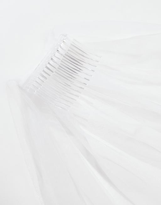 Asos Six Stories Bride To Be Tulle Veil In Ivory