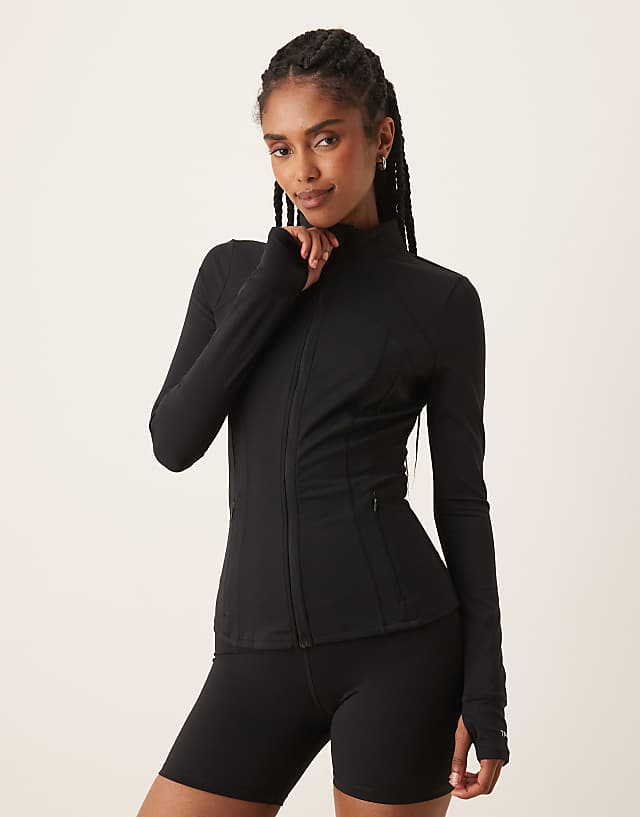 Asos Tala Skinluxe Short Set In Black