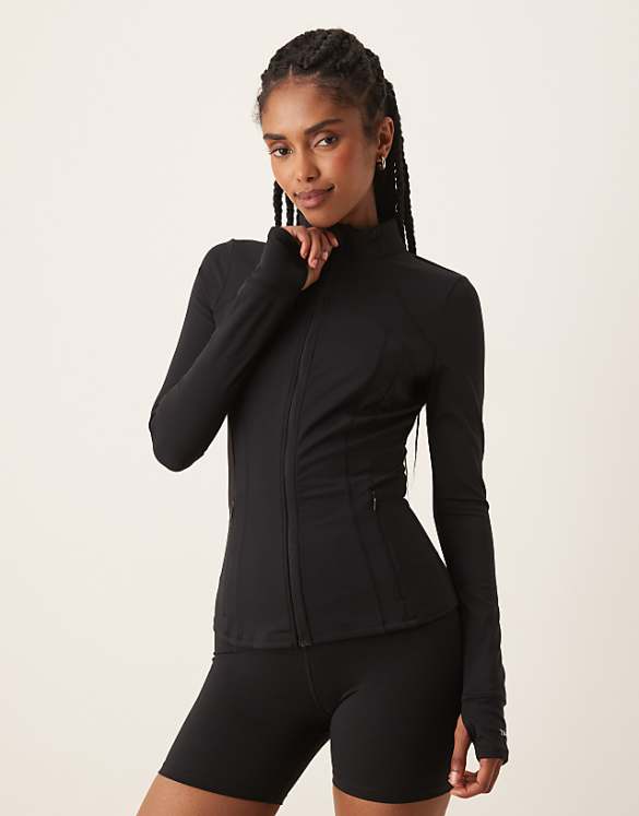 Asos Tala Skinluxe Short Set In Black