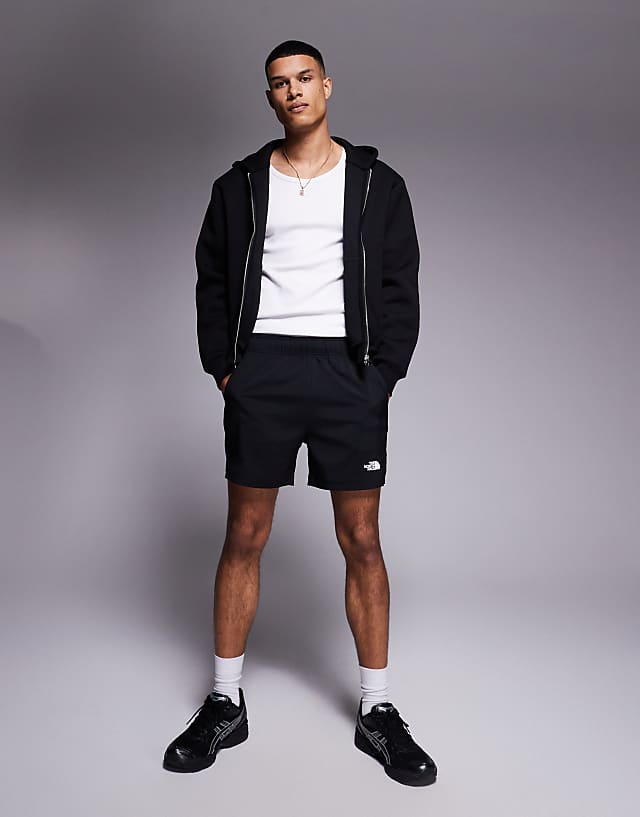 Asos The North Face 24/7 Logo 5"" Shorts In Black