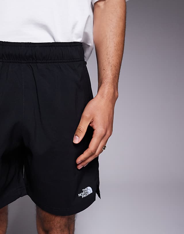 Asos The North Face 24/7 Logo Shorts In Black