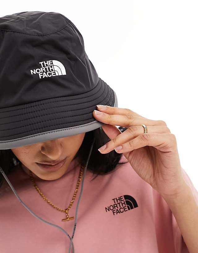 Asos The North Face Antora Logo Rain Hat In Black