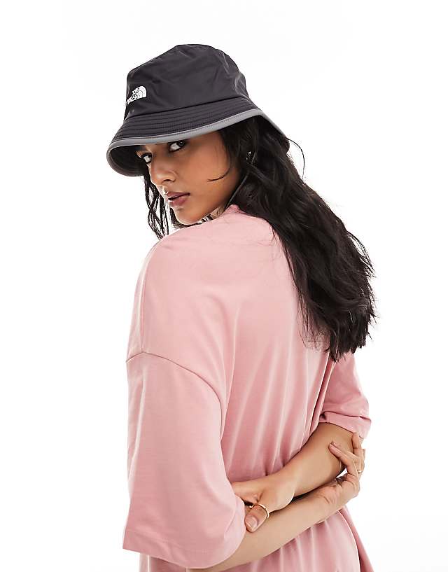 Asos The North Face Antora Logo Rain Hat In Black