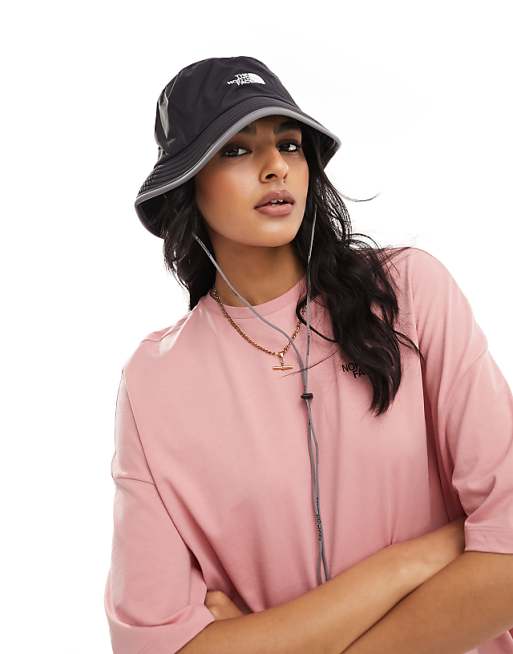 asos The North Face Antora logo rain hat in black