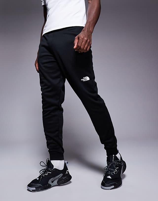 asos The North Face Reaxion logo joggers in black