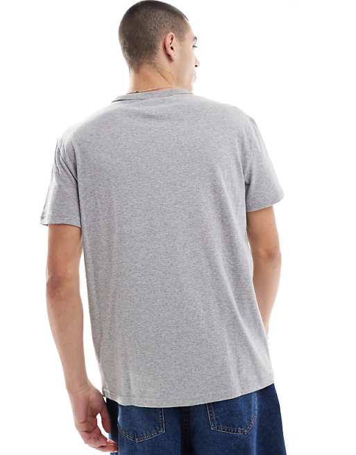Asos Tommy Jeans Small Crest Logo T-shirt In Grey
