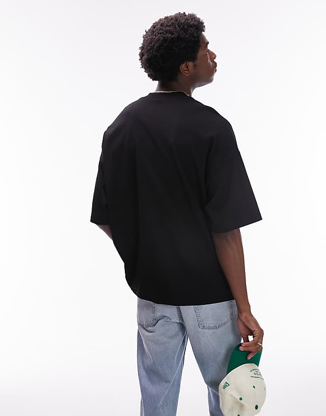 Asos Topman Extreme Oversized Fit T-shirt In Black
