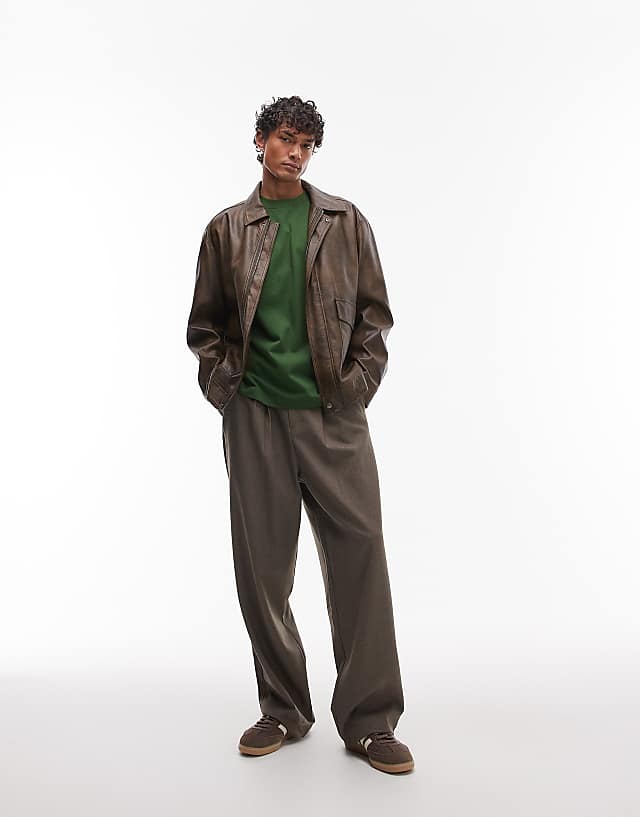 Asos Topman Oversized Fit T-shirt In Green