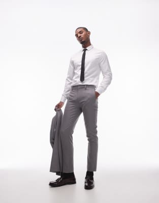 Asos Topman Skinny Suit Grey
