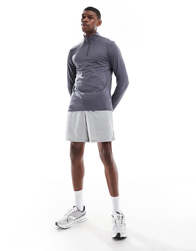 asos Under Armour Launch Pro quarter zip in grey