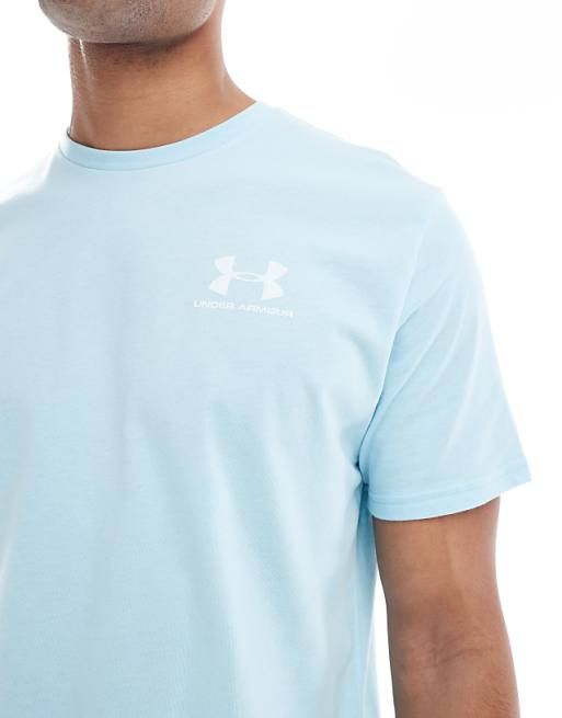 Asos Under Armour Left Chest Logo T-shirt In Blue
