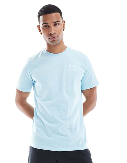 asos Under Armour left chest logo t-shirt in blue