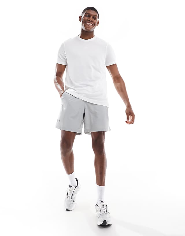 Asos Under Armour Seamless Stride T-shirt In White