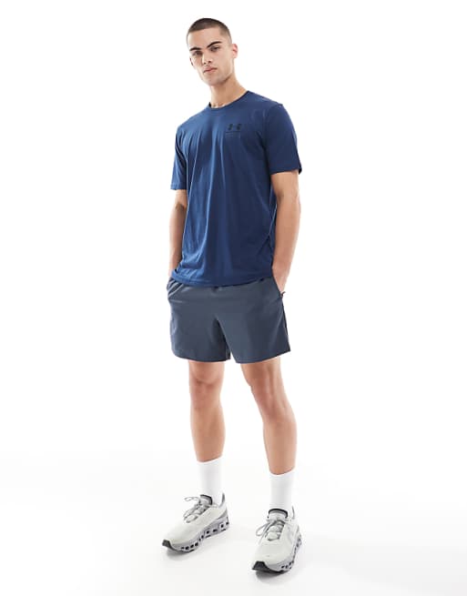 Asos Under Armour Sportstyle T-shirt In Navy