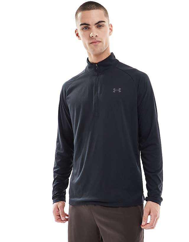 Asos Under Armour Tech 2.0 Half Zip In Black
