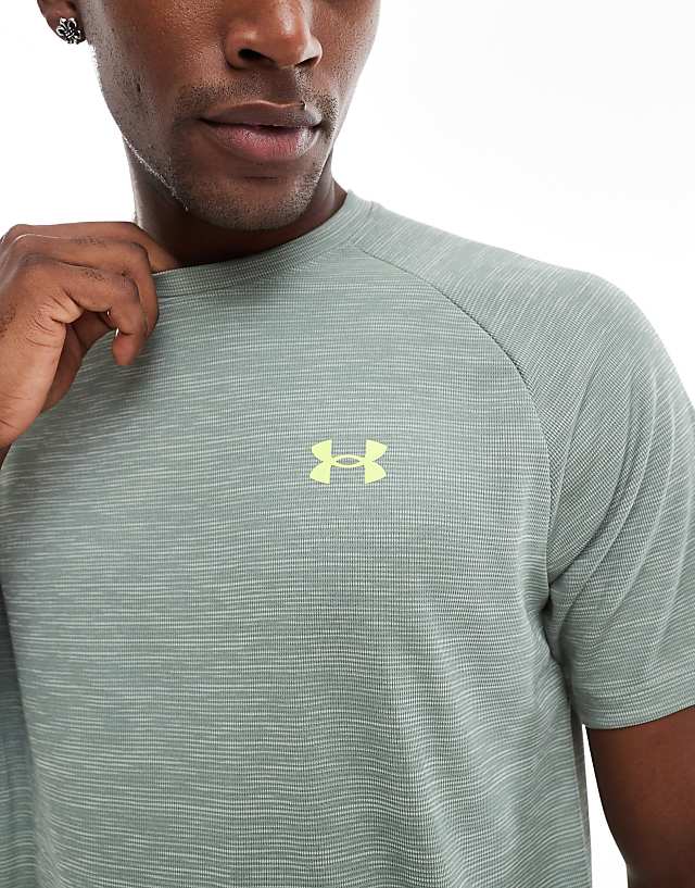Asos Under Armour Tech Textured T-shirt In Green