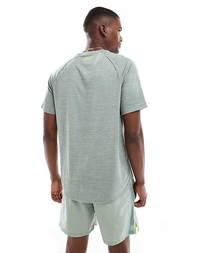 Asos Under Armour Tech Textured T-shirt In Green
