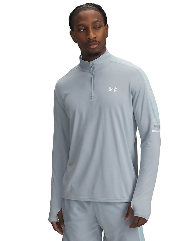 asos Under Armour Tech Utility quarter zip in blue