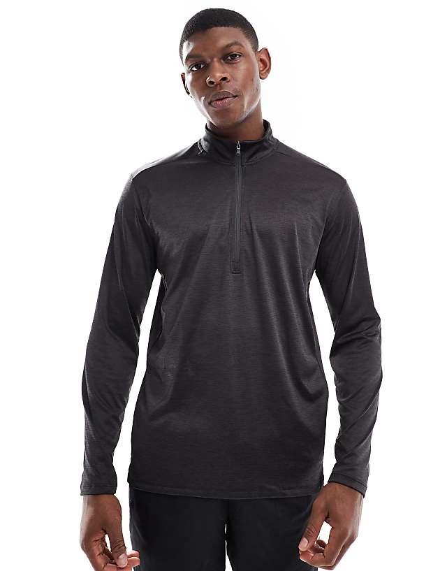 Asos Under Armour Tech Vent Half Zip In Black