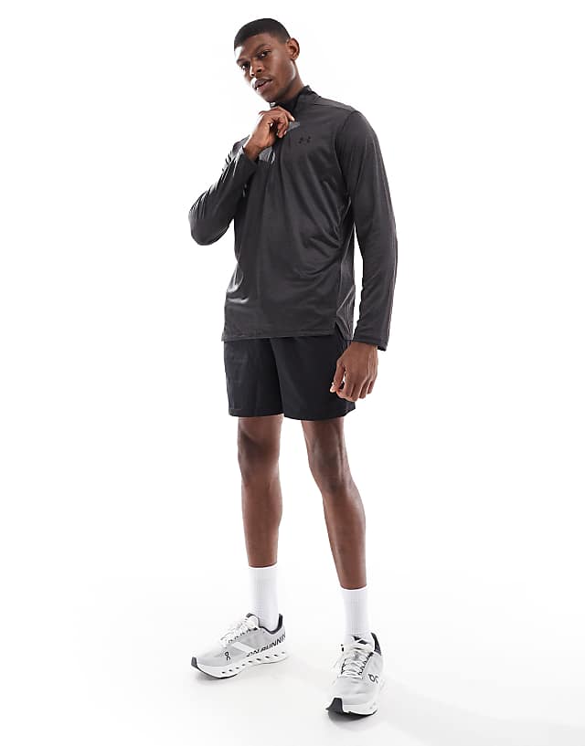 asos Under Armour Tech Vent half zip in black