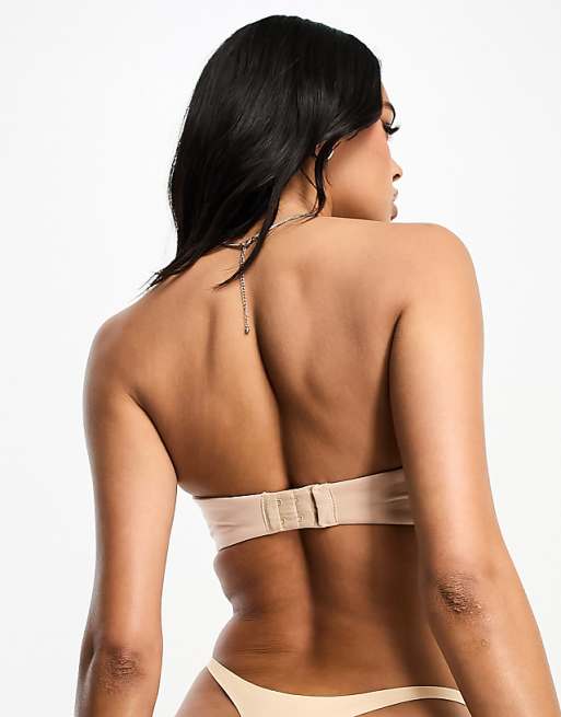 Asos Wonderbra Ultimate Strapless Bra In Beige