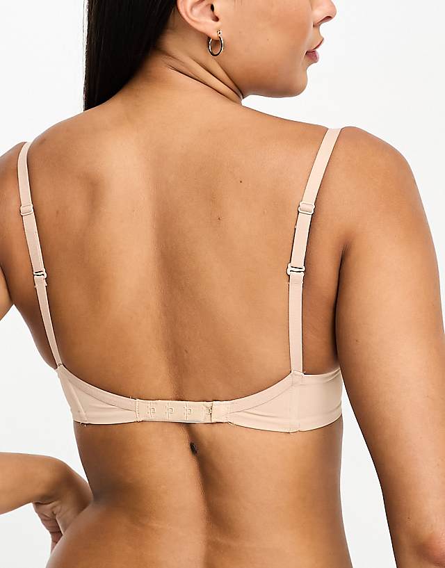 Asos Wonderbra Ultimate T-Shirt Bra In Beige
