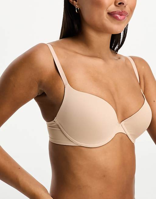 Asos Wonderbra Ultimate T-Shirt Bra In Beige