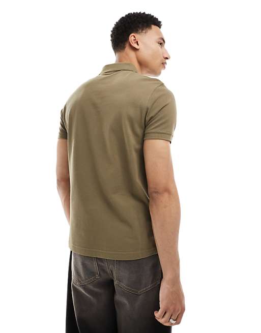 Asos Barbour International Formula Polo In Khaki Exclusive To Asos