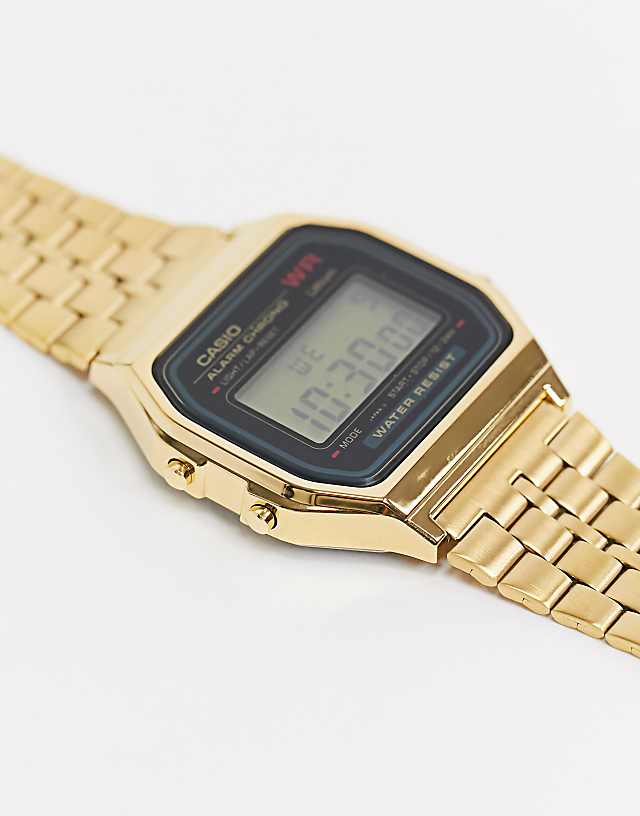 Asos Casio A159WGEA-1EF Gold Digital Bracelet Watch