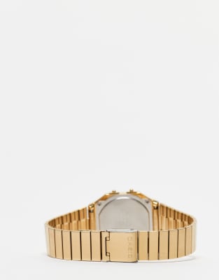 Asos Casio A700 Minimal Vintage Stainless Steel Watch In Light Gold