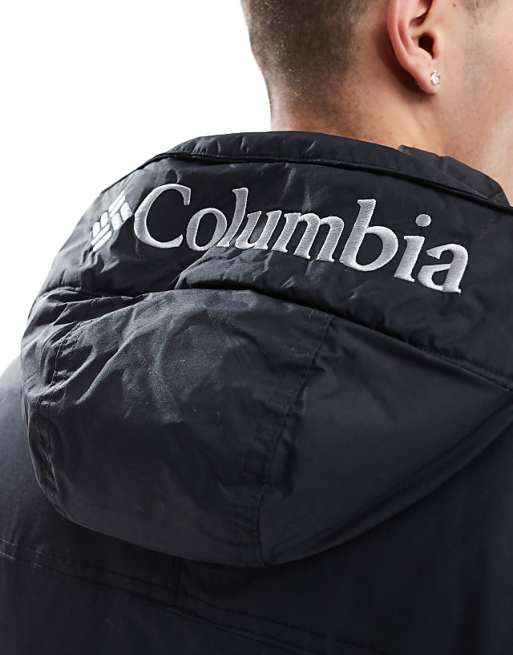 Asos Columbia Challenger II Insulated Pullover In Black