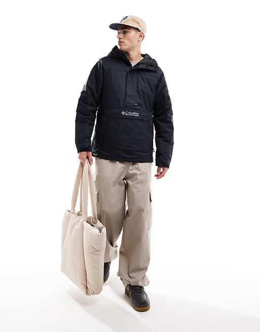 Asos Columbia Challenger II Insulated Pullover In Black