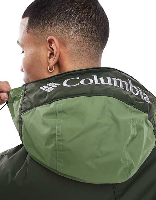 Asos Columbia Challenger II Insulated Pullover In Green