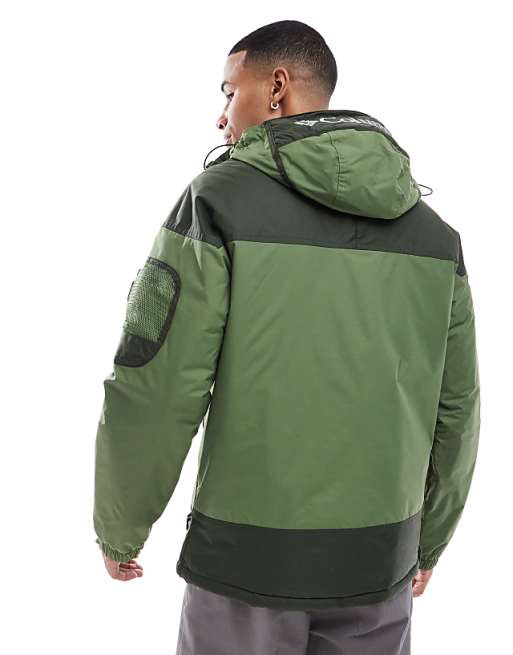 Asos Columbia Challenger II Insulated Pullover In Green