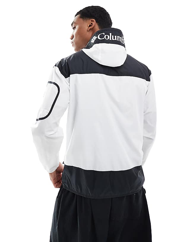 Asos Columbia Challenger II Windbreaker In Black And White
