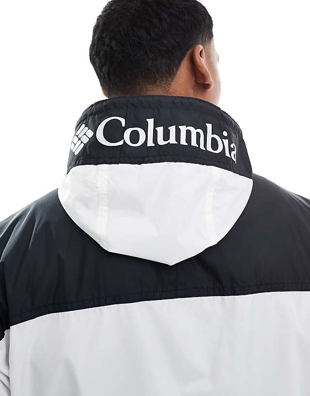 Asos Columbia Challenger II Windbreaker In Black And White