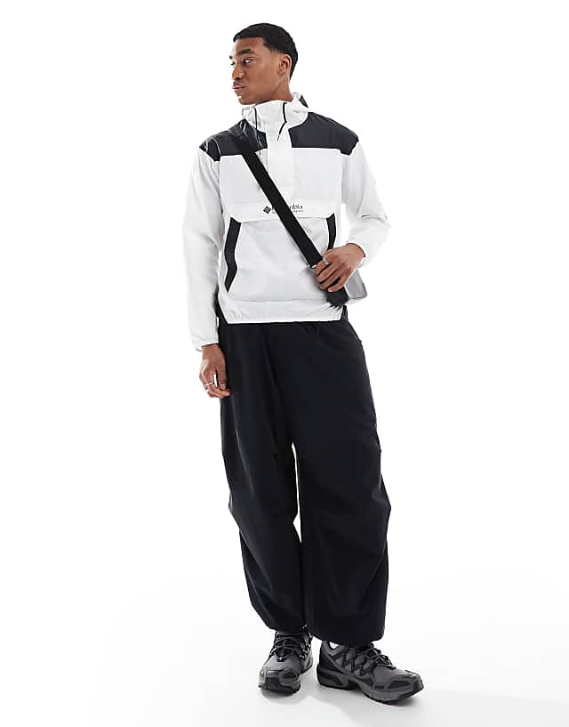 Asos Columbia Challenger II Windbreaker In Black And White