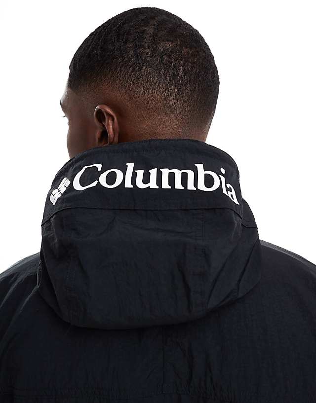 Asos Columbia Challenger Windbreaker Anorak In Black