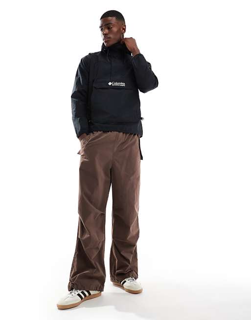Asos Columbia Challenger Windbreaker Anorak In Black