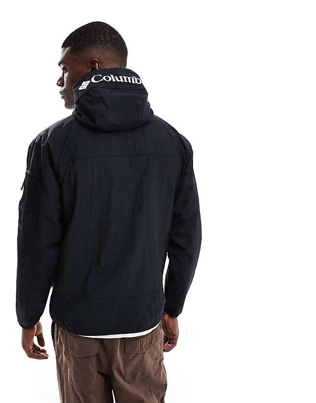 Asos Columbia Challenger Windbreaker Anorak In Black